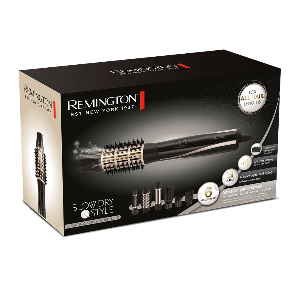 Perie cu aer cald Blow Dry and Style Caring 1200W AS7700 Remington.ro